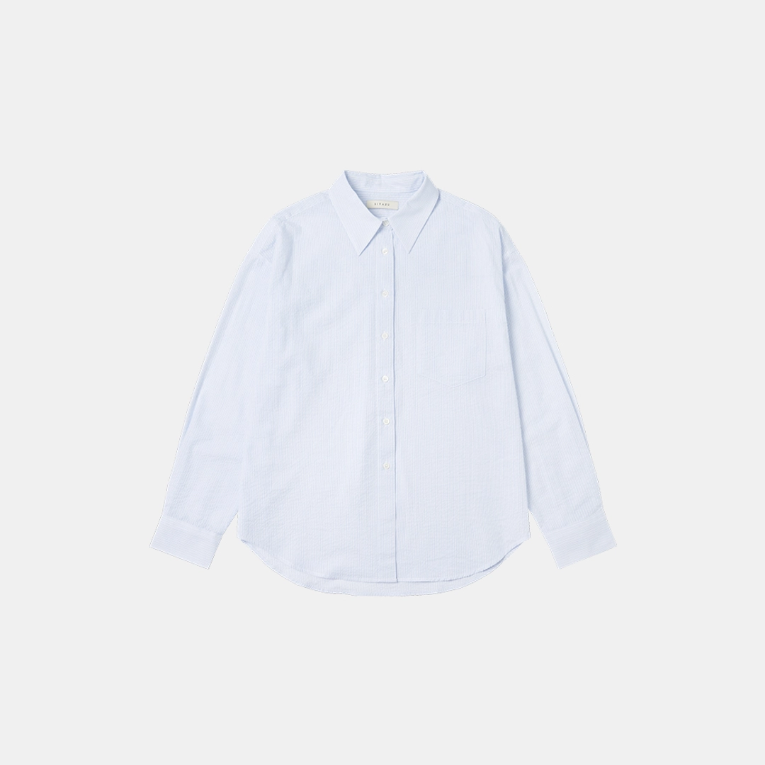 시야쥬 SITP5209 시어서커 ST 퓨어 셔츠_Light blue 상품 이미지 3