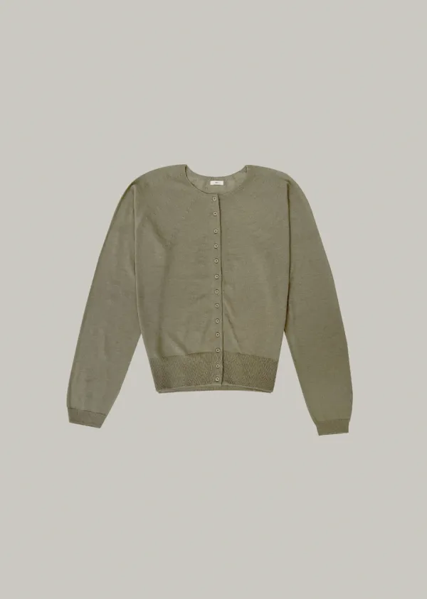 essential summer cardigan (khaki)