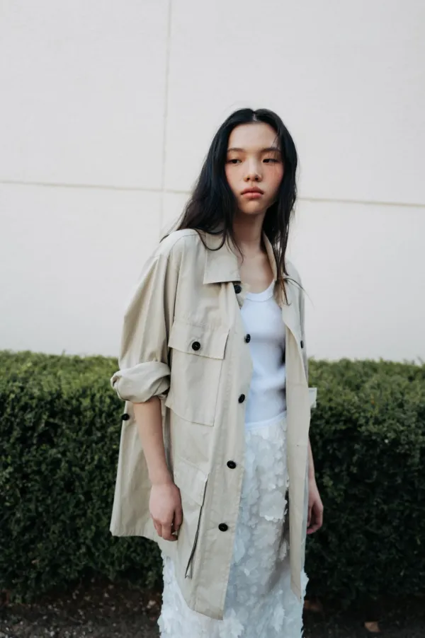 Cotton field shacket