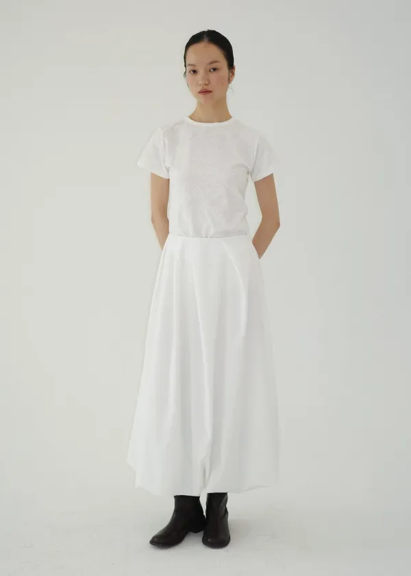 [ 바로배송 ] BALLOON MAXI SKIRT [WHITE]
