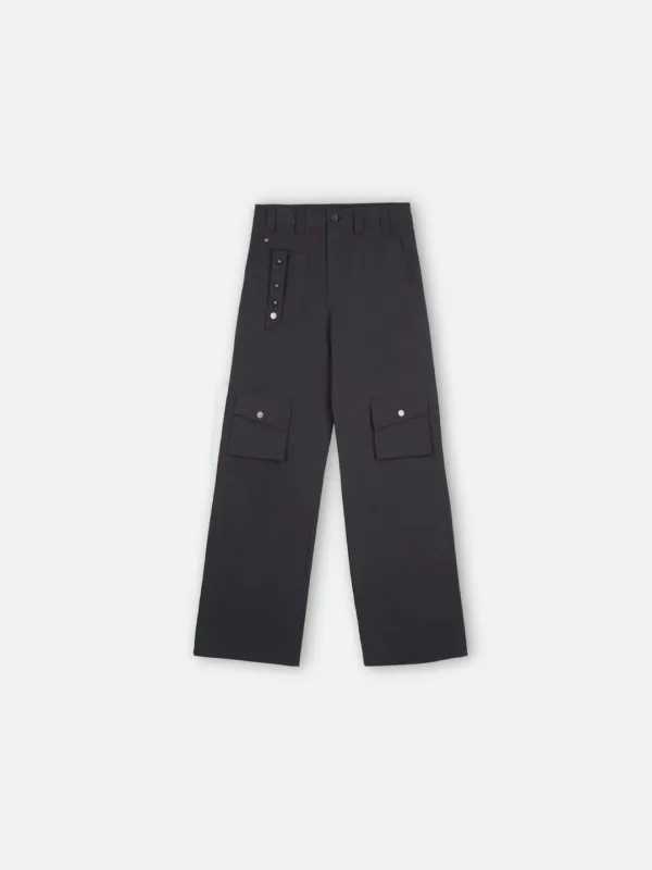 GRADUAL DOTS CARGO PANTS CHARCOAL