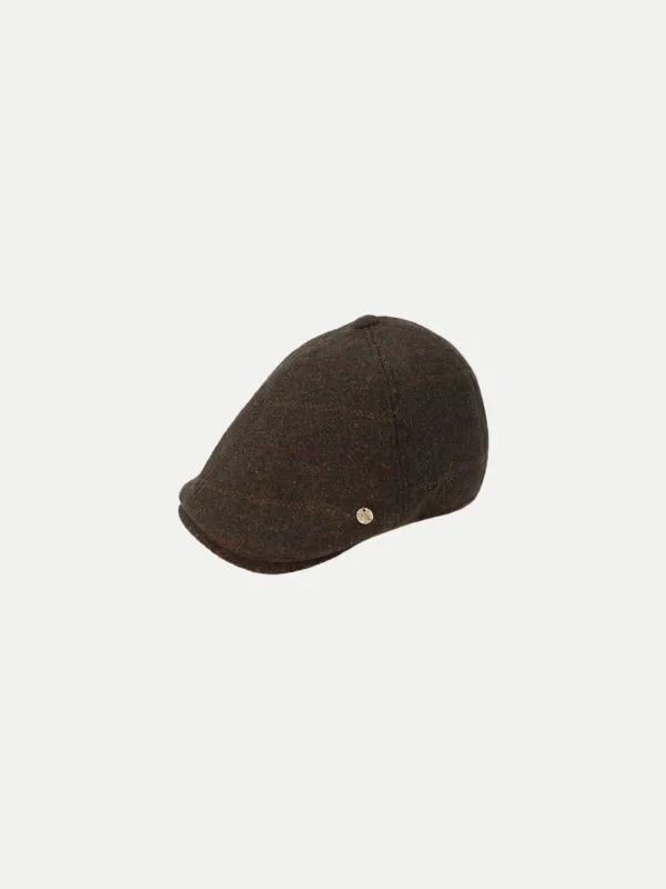 TEDDYGIRL HUNTING CAP CHECKED KHAKI