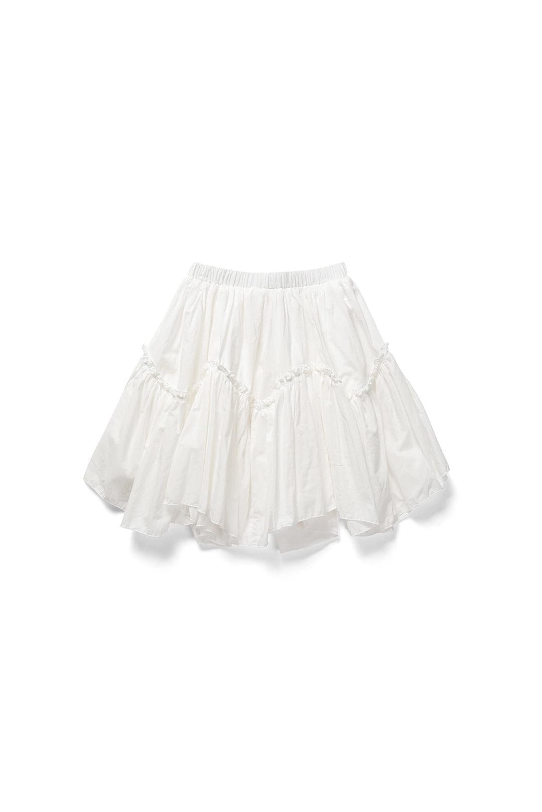 위드아웃썸머 Wave frill skirt_ivory 상품 이미지 3