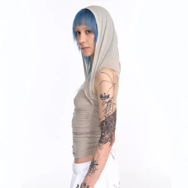 ZEN HOODIE TANK (BEIGE)