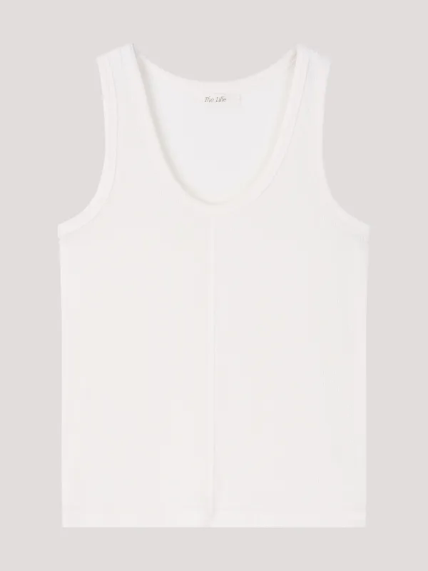 U-Neck Sleeveless Top_Ivory