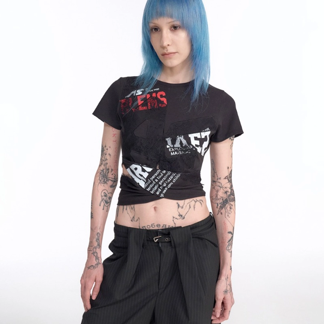 2000아카이브 JADE LACE TEE (BLACK) 상품 이미지 2