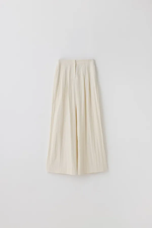 Flat Slacks_Cream