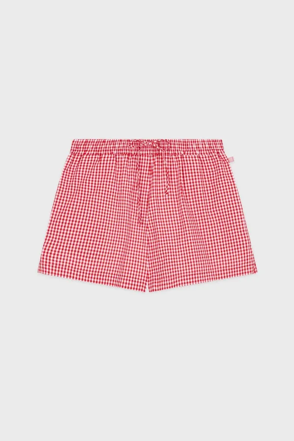Basic Point Label Shorts (Red)