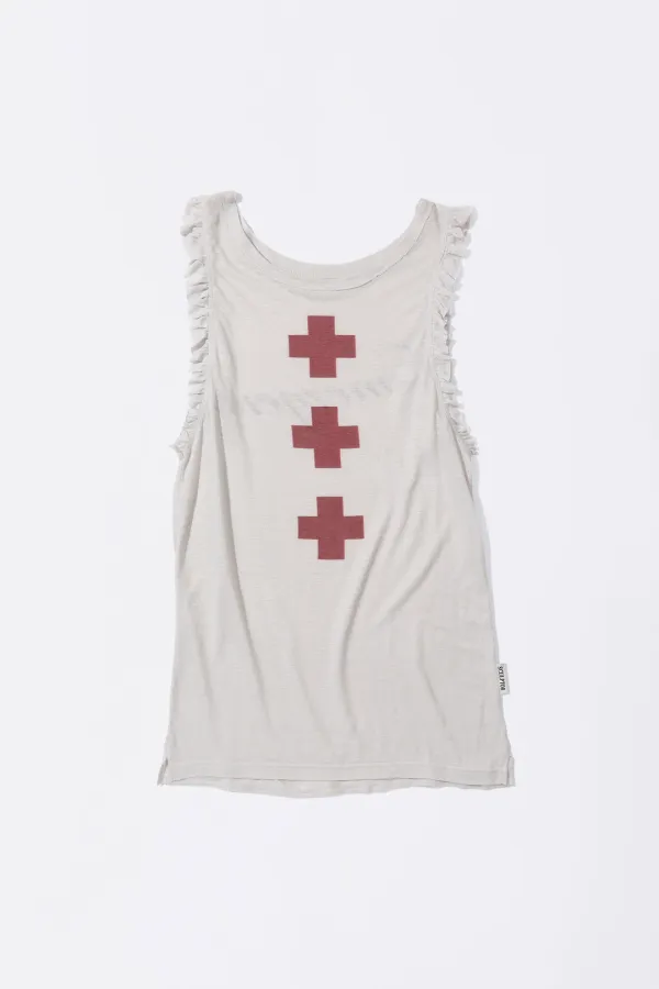 Emergency Muscle Tank Top White