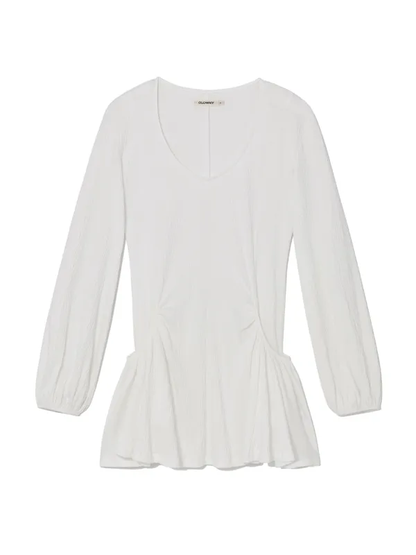 HOUSE WRINKLE DRESS (WHITE)