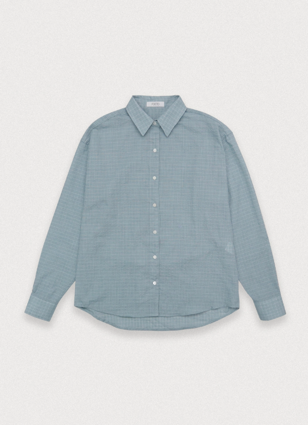포에토 Provence check shirt - mint [2nd] 상품 이미지 1