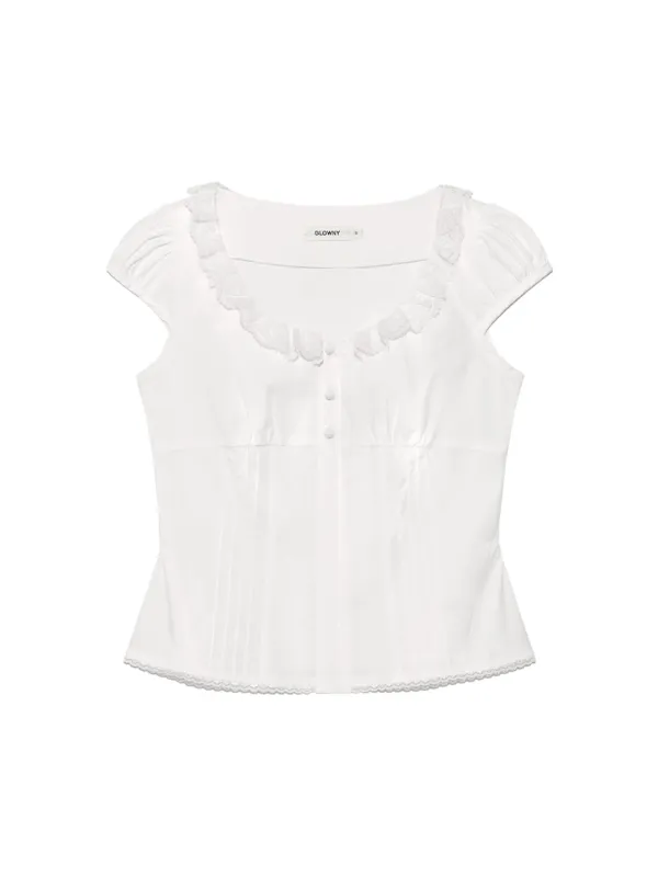 SUGAR PUFF BLOUSE (WHITE)