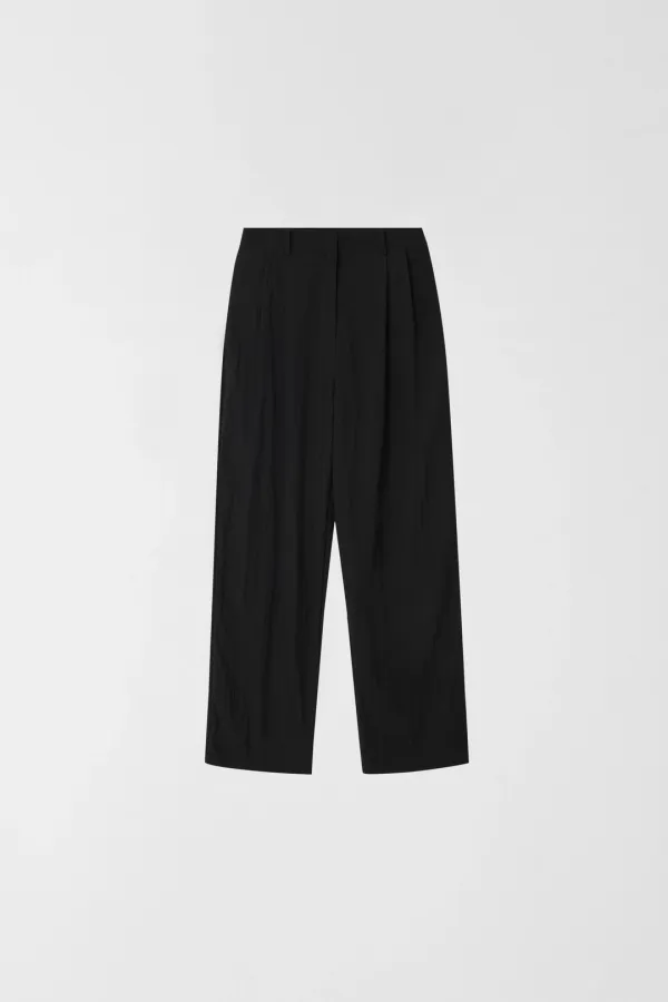 BREEZE PIN-TUCK PANTS_BLACK_OE2C2MPL41BKA