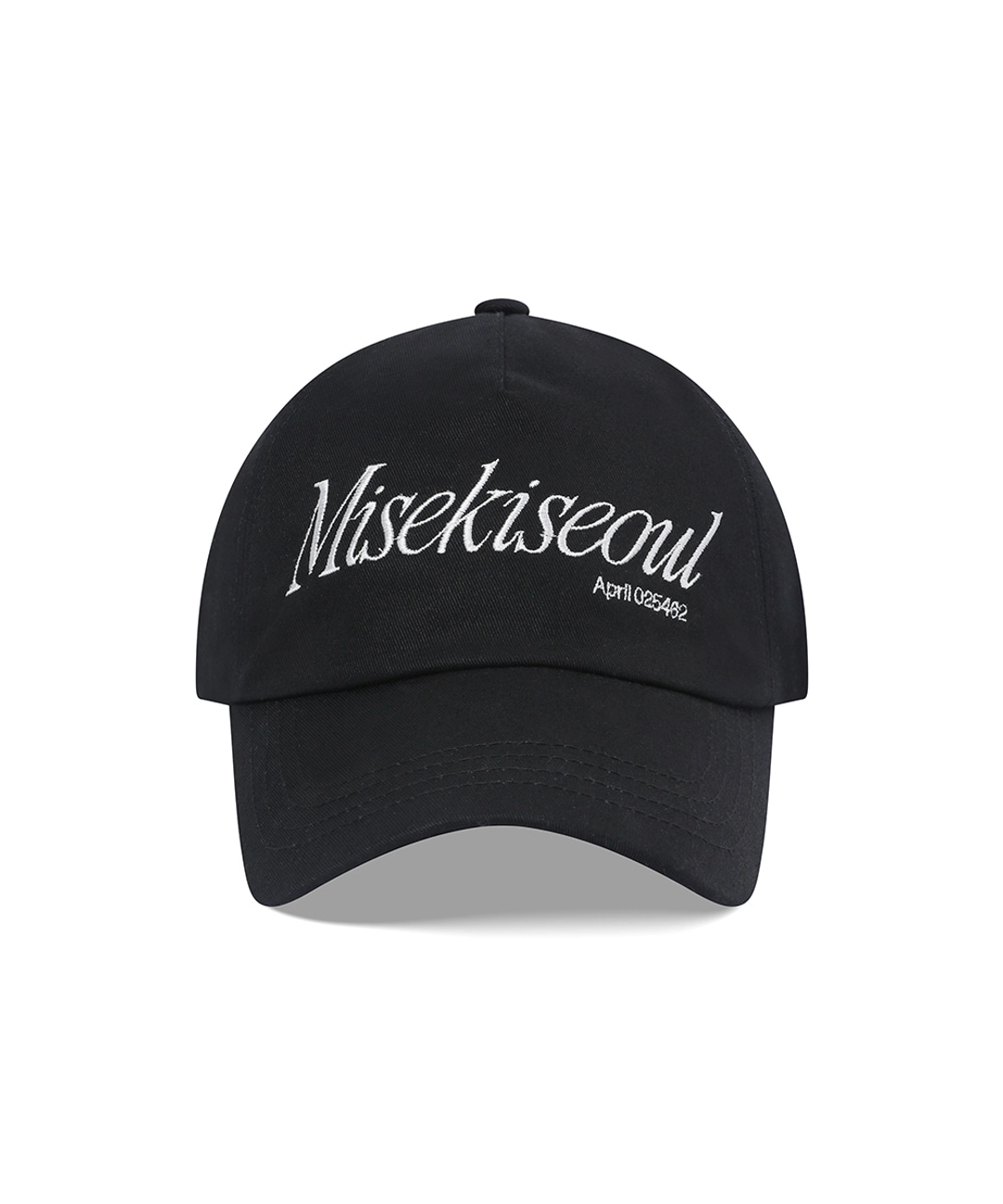 미세키서울 Serif logo ball cap BLACK 상품 이미지 1