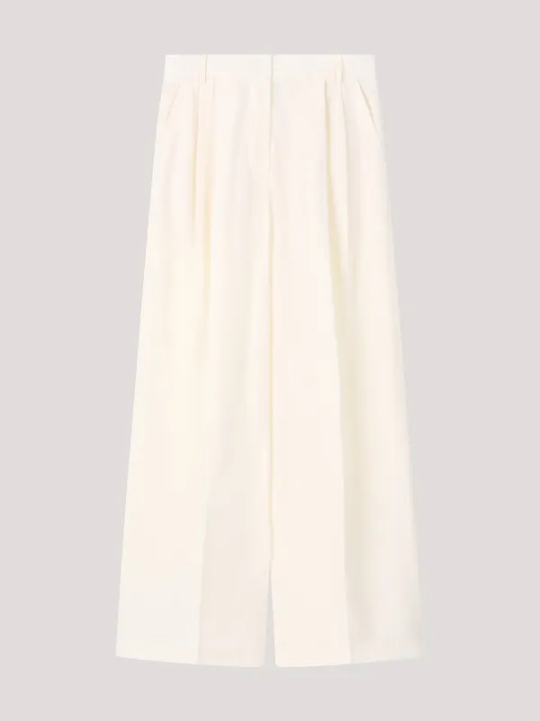 [2nd] Wide Pintuck Pants_Cream