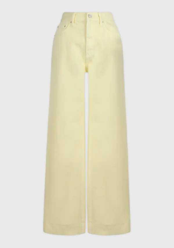 2nd) Lemon Washed Dyeing Denim