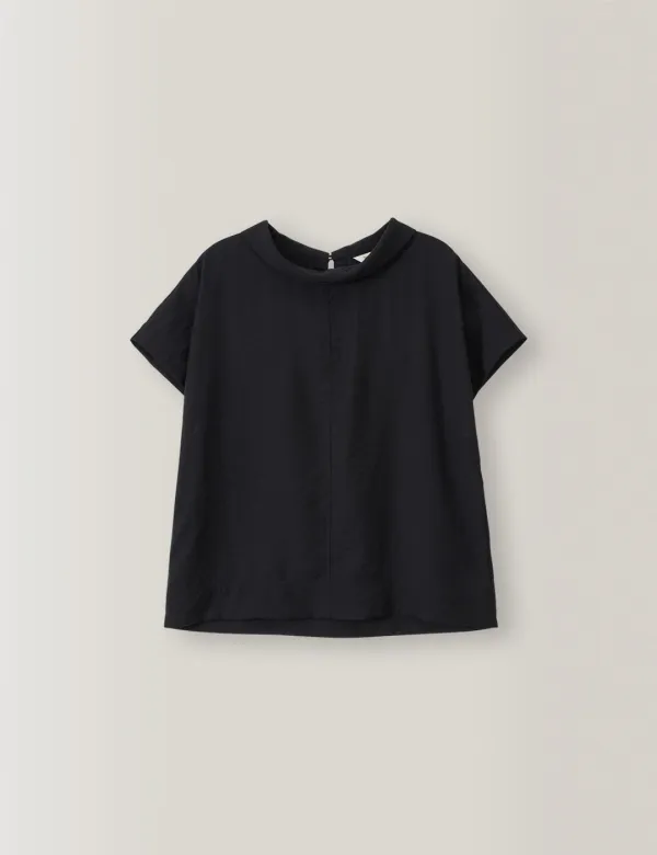 5th / Riviera Collar Blouse (Black)
