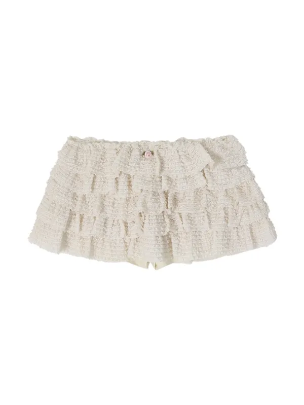 LACE CANCAN SKIRT PANTS_CREAM