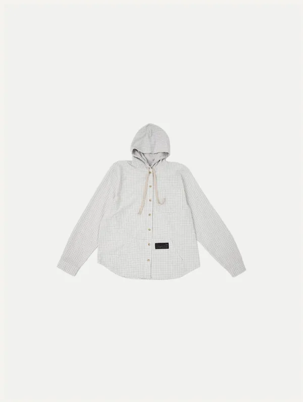 ✲ 2ND / HARU HOODIE SHIRT LIGHT CHECK GREEN