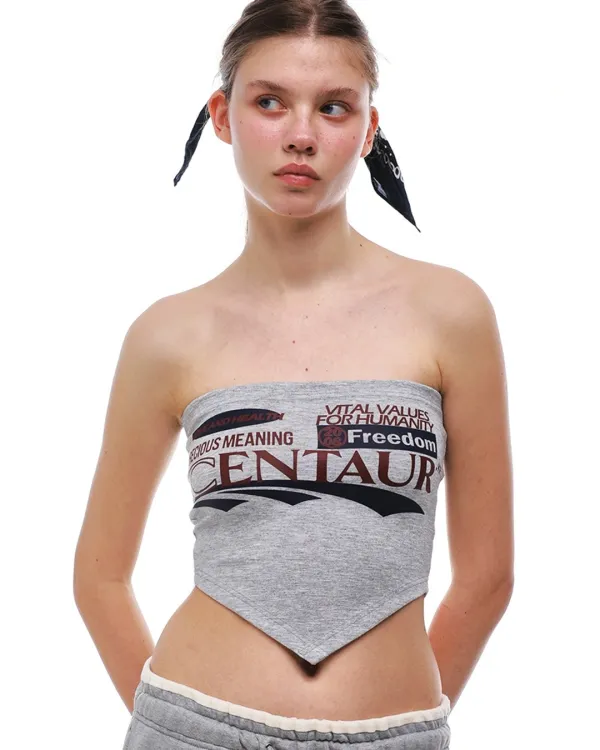 CENTAUR FREEDOM TUBE TOP_DARK GREY