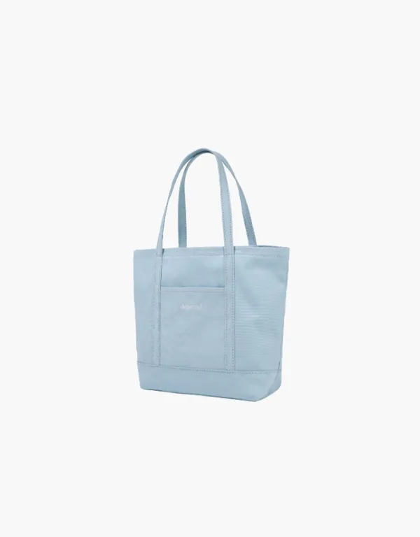 canvas mini tote bag - skyblue
