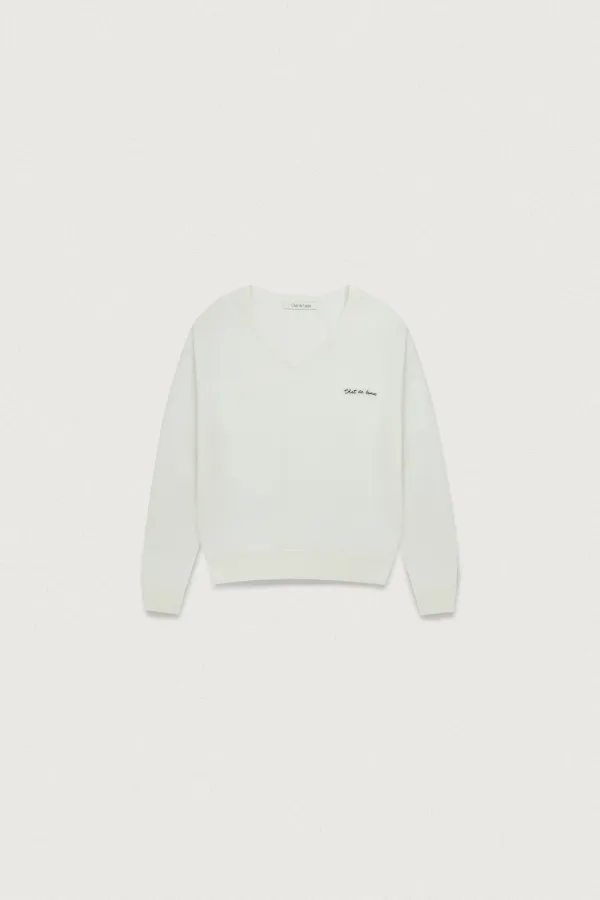 VISCOSE V-NECK KNIT