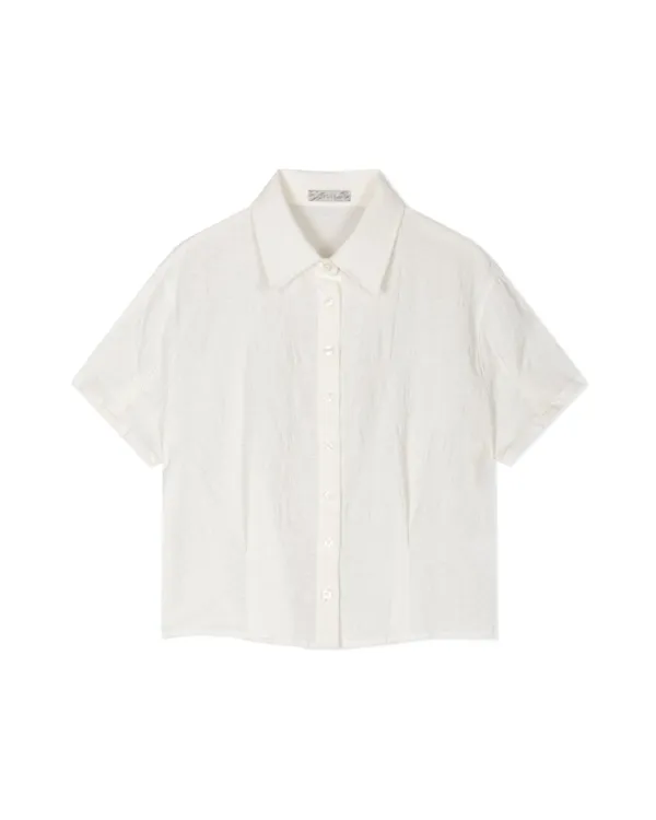 JACQUARD HALF SHIRTS (2color)