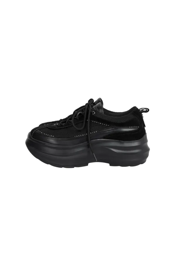 Flatform Mesh Sneakers [ Black ]