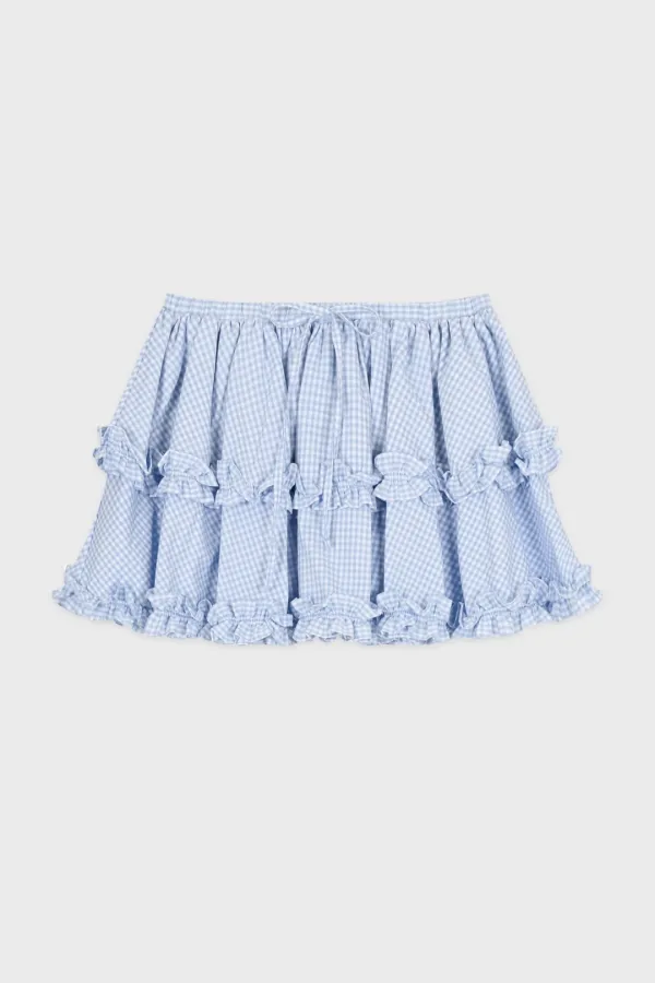 Double Frill Skirt (Blue)
