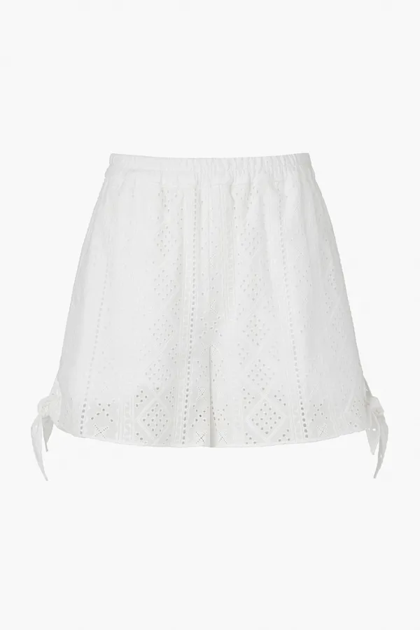 Ribbon Boxer Shorts, White