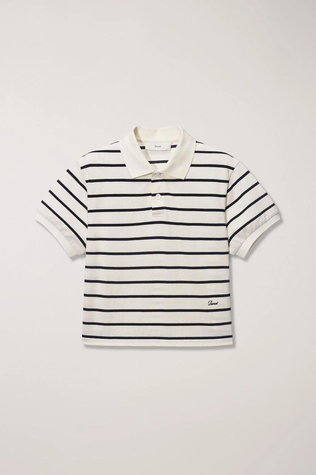 던스트 ESSENTIAL POLO SHIRT WHITE NAVY STRIPE 상품 이미지 1