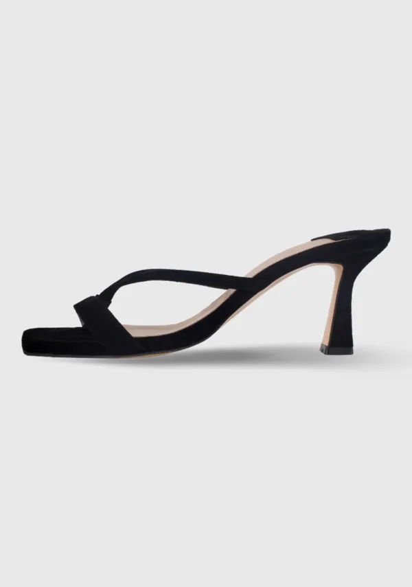 Cross Sandals Mule Black (Suede ver.)