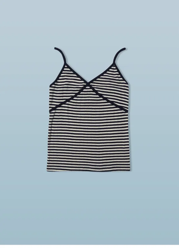[29차 리오더]Stripe Scotch Sleeveless_(Navy)