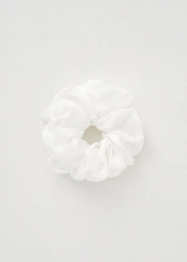 Silky Scrunchie M(White)