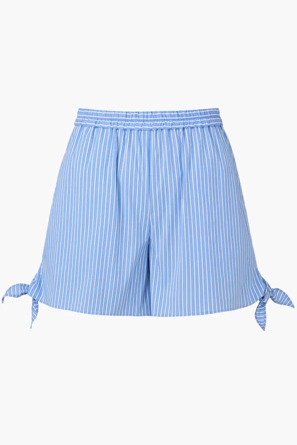 Ribbon Boxer Shorts, Blue Stripe