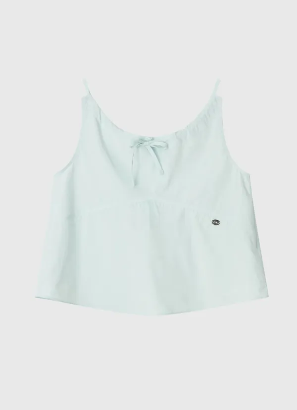 Tunnel string sleeveless blouse - mint