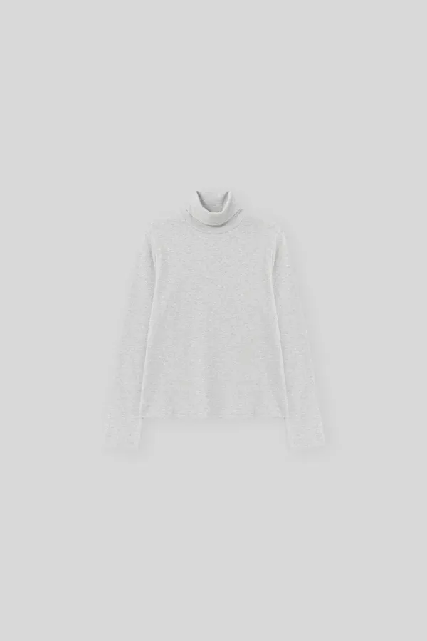 Avo turtleneck t-shirt (melange gray)