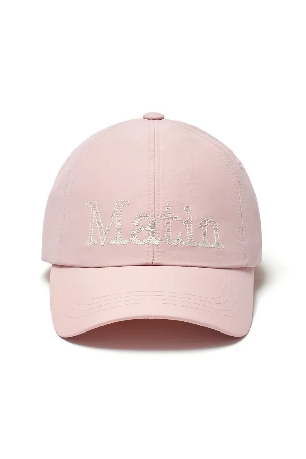 MATIN GLOSSY BALL CAP IN PINK