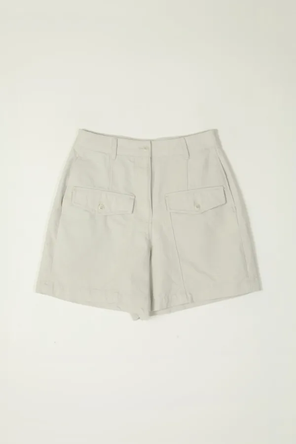 DEVON COTTON SHORT PANTS_ECRU