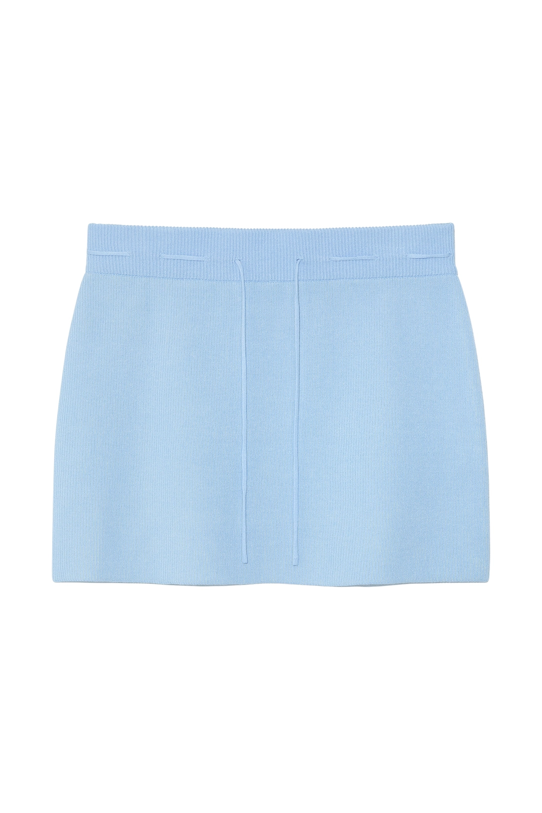 마뗑킴 TWO TONE BANDING KNIT MINI SKIRT IN BLUE 상품 이미지 1