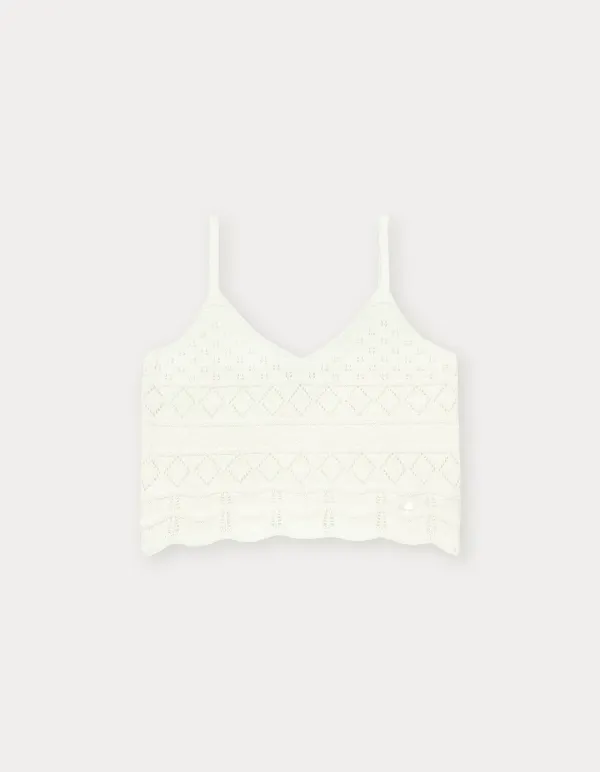Plot Skashi Sleeveless Knit - Ivory