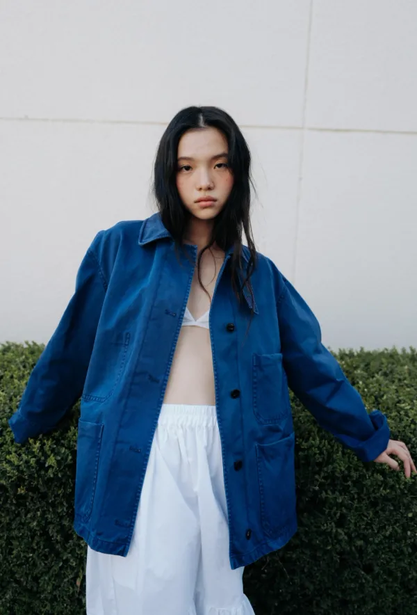 Cotton dying work jacket