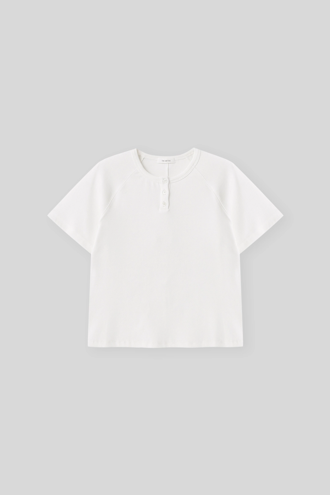 더미튼 Button half t-shirt (ivory) 상품 이미지 1