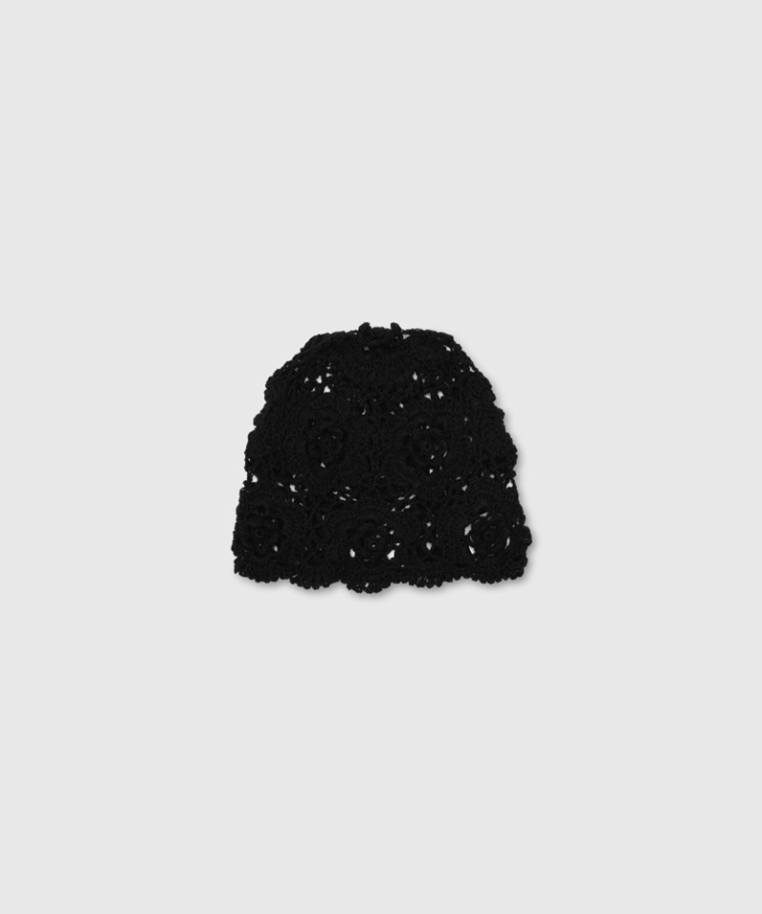 니히 Flower knit cap (Black) 상품 이미지 2