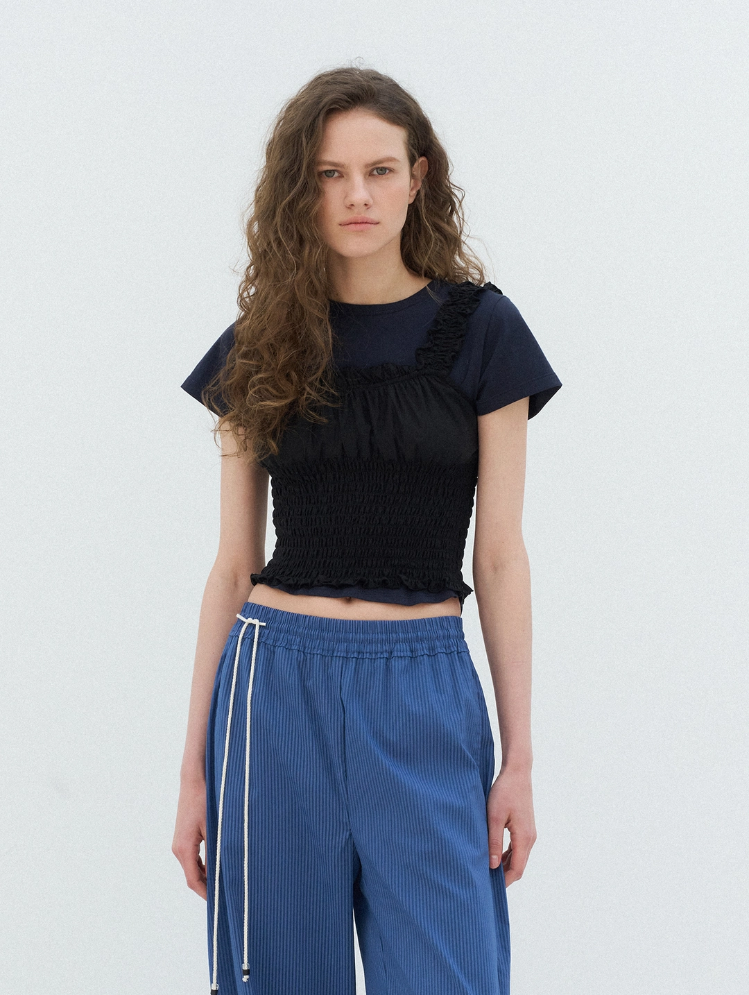 포에토 FE base tee - navy 상품 이미지 2