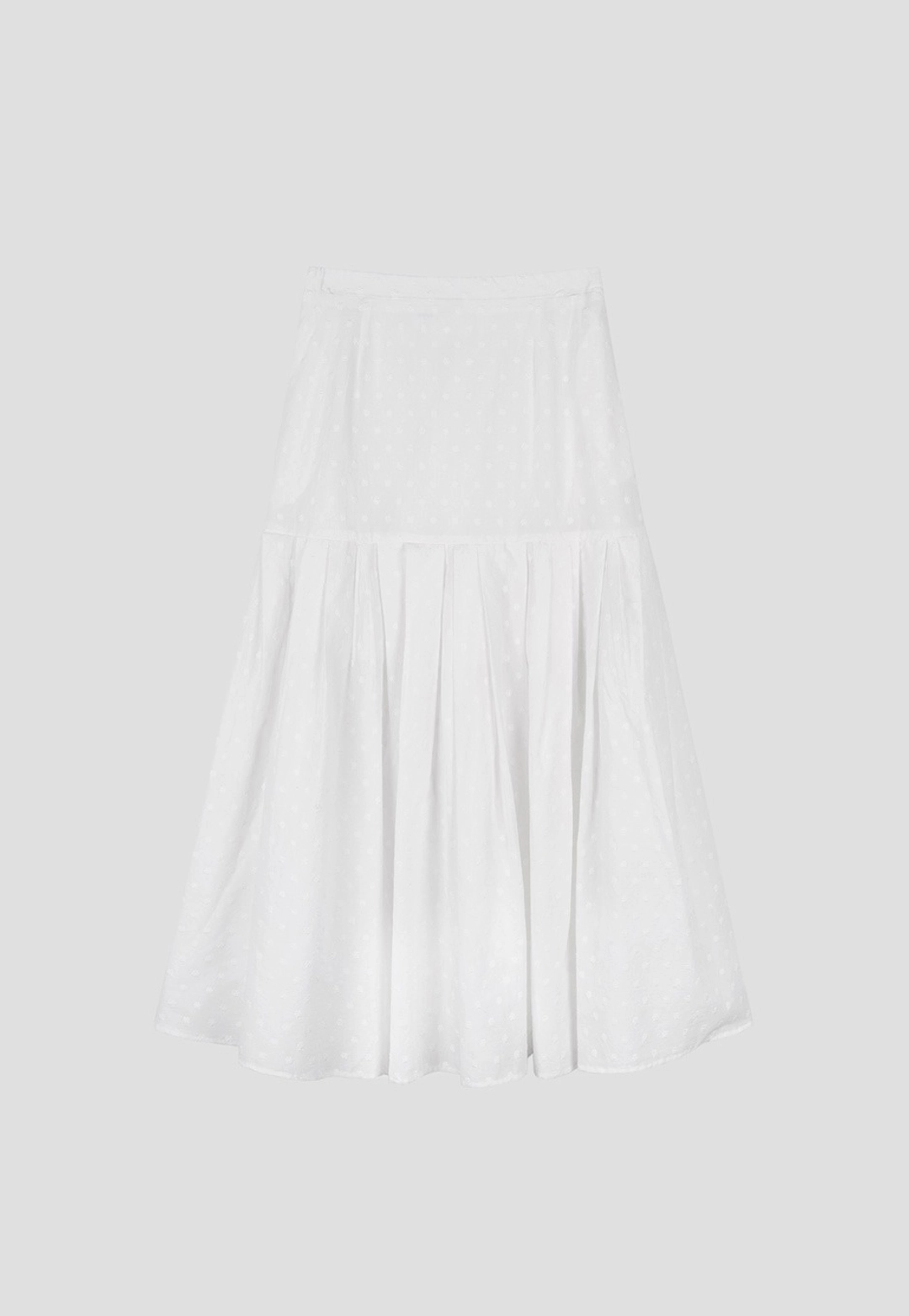 오픈도어 Embroidery flare skirt Ivory 상품 이미지 3