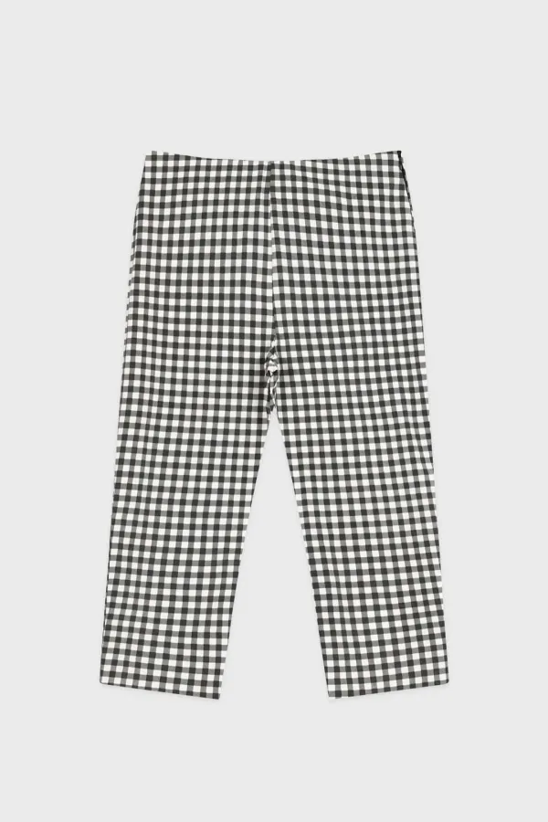 Gingham Capri Pants (Black)
