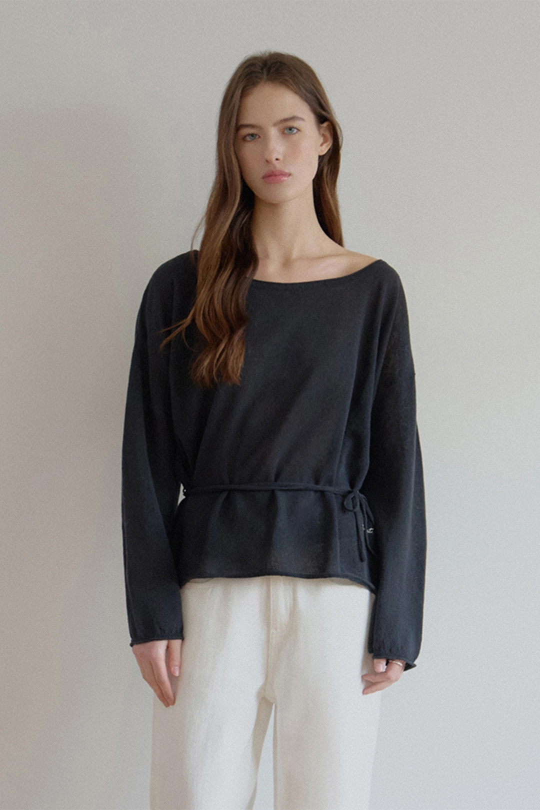 샤드라마 LINEN BOAT NECK KNIT 상품 이미지 2
