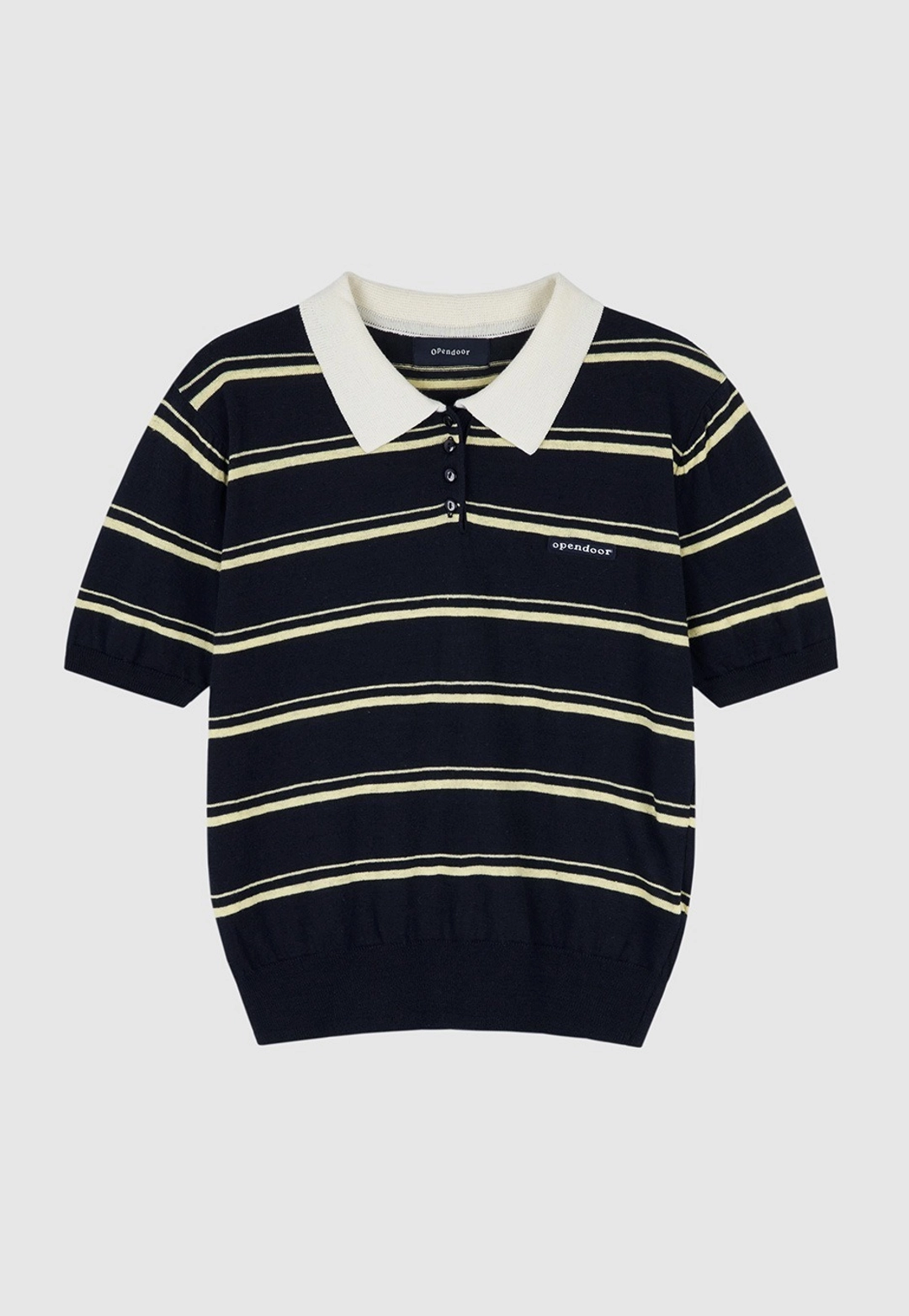 오픈도어 [2차 리오더] summer stripe knit navy 상품 이미지 1