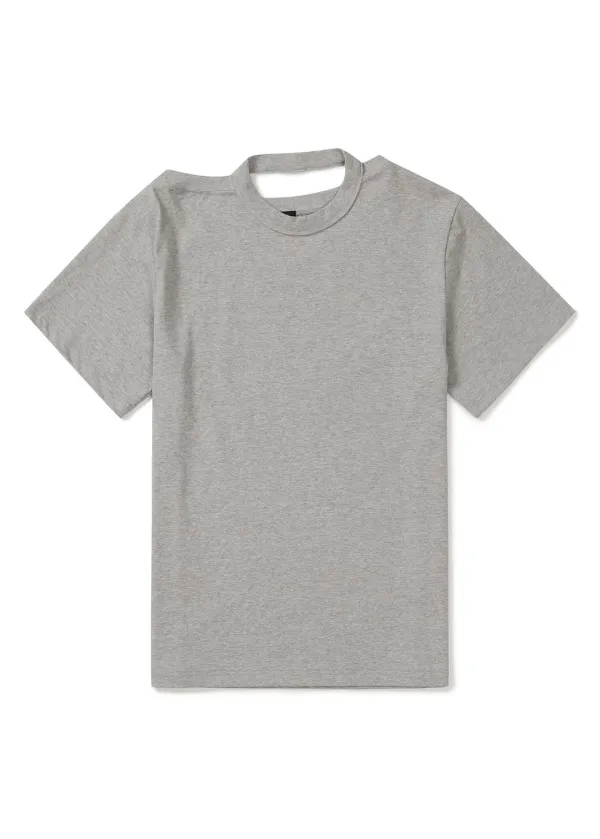 [3rd REORDER] HALTERNECK OVERSIZED T-SHIRT (MELANGE GREY)